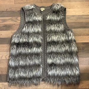 One World Faux Fur Vest